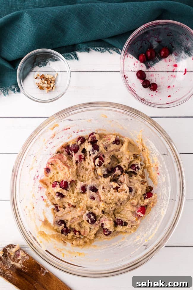 Cranberry Pecan Muffins: Perfect Bake Sale Treat 7 how to make cranberry muffins step 4