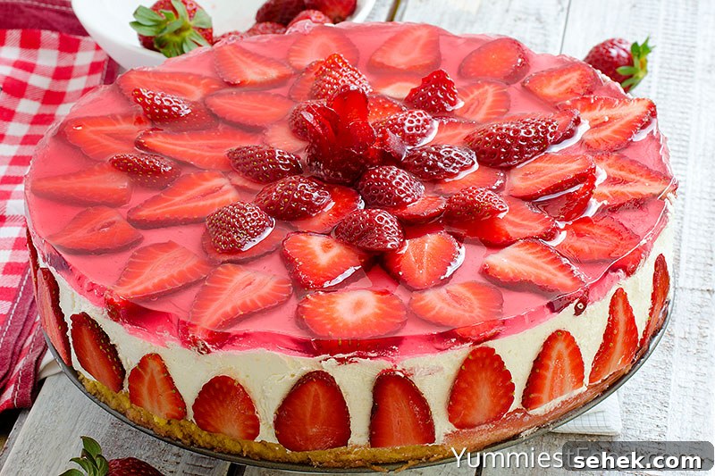 Strawberry Cheesecake - Served