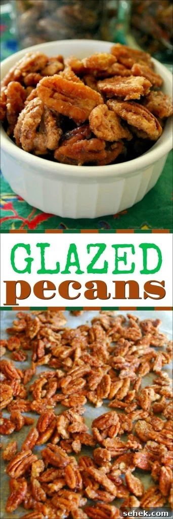 Sweet Cinnamon Candied Pecans for Snacking & Gifts 2 These candied pecans make great holiday gifts. They are also great to serve at parties. Sweet and oh so addicting!