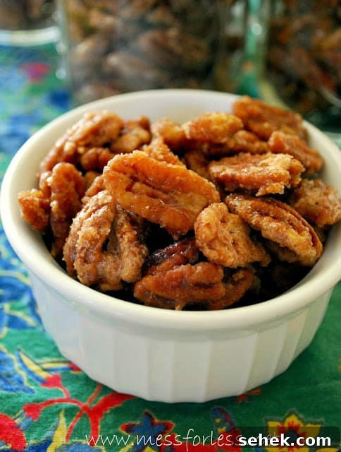 Sweet Cinnamon Candied Pecans for Snacking & Gifts 11 candied pecans