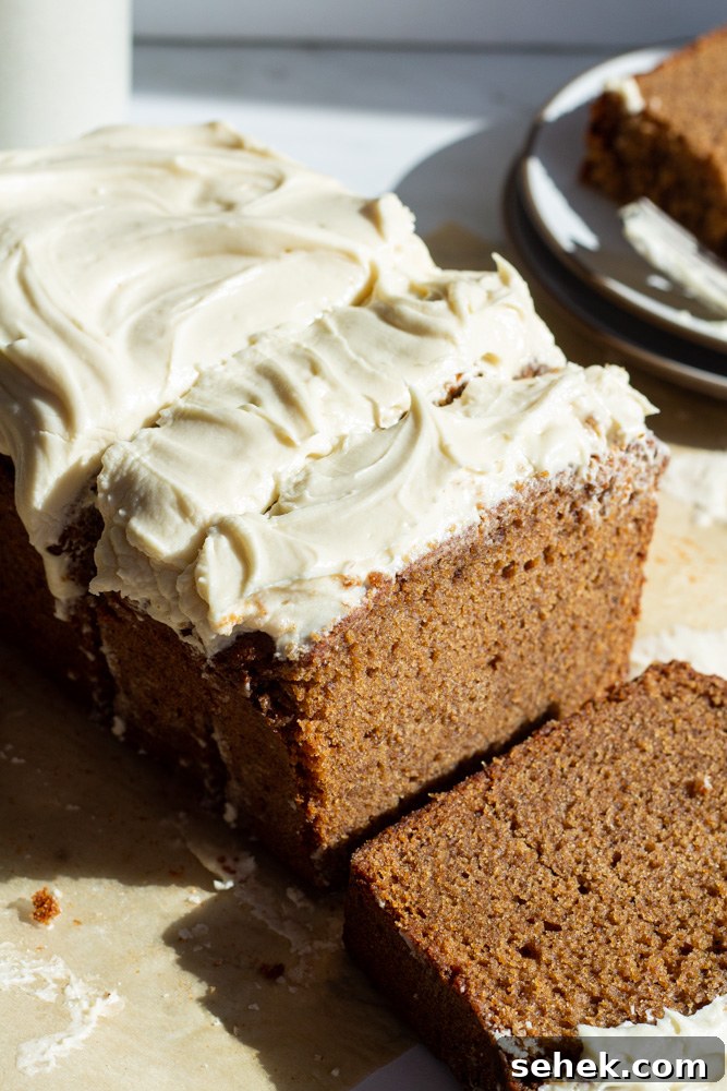 Spiced Loaf Cake with Cream Cheese Glaze 9 spiced loaf cake with cream cheese icing