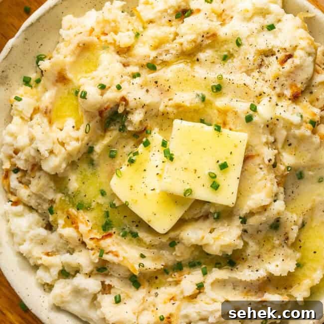 caramelized onion mashed potatoes