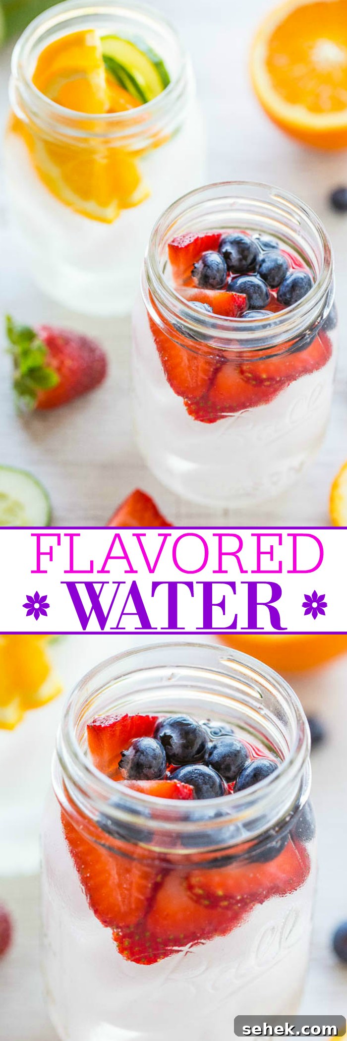 Refreshing Flavored Water Recipes for Every Taste 5 Flavored Water is so easy to make and helps me stay hydrated during the summer! I've shared two of my favorite flavored water recipes in this post — a cucumber water and a berry water — but the flavor options are endless!