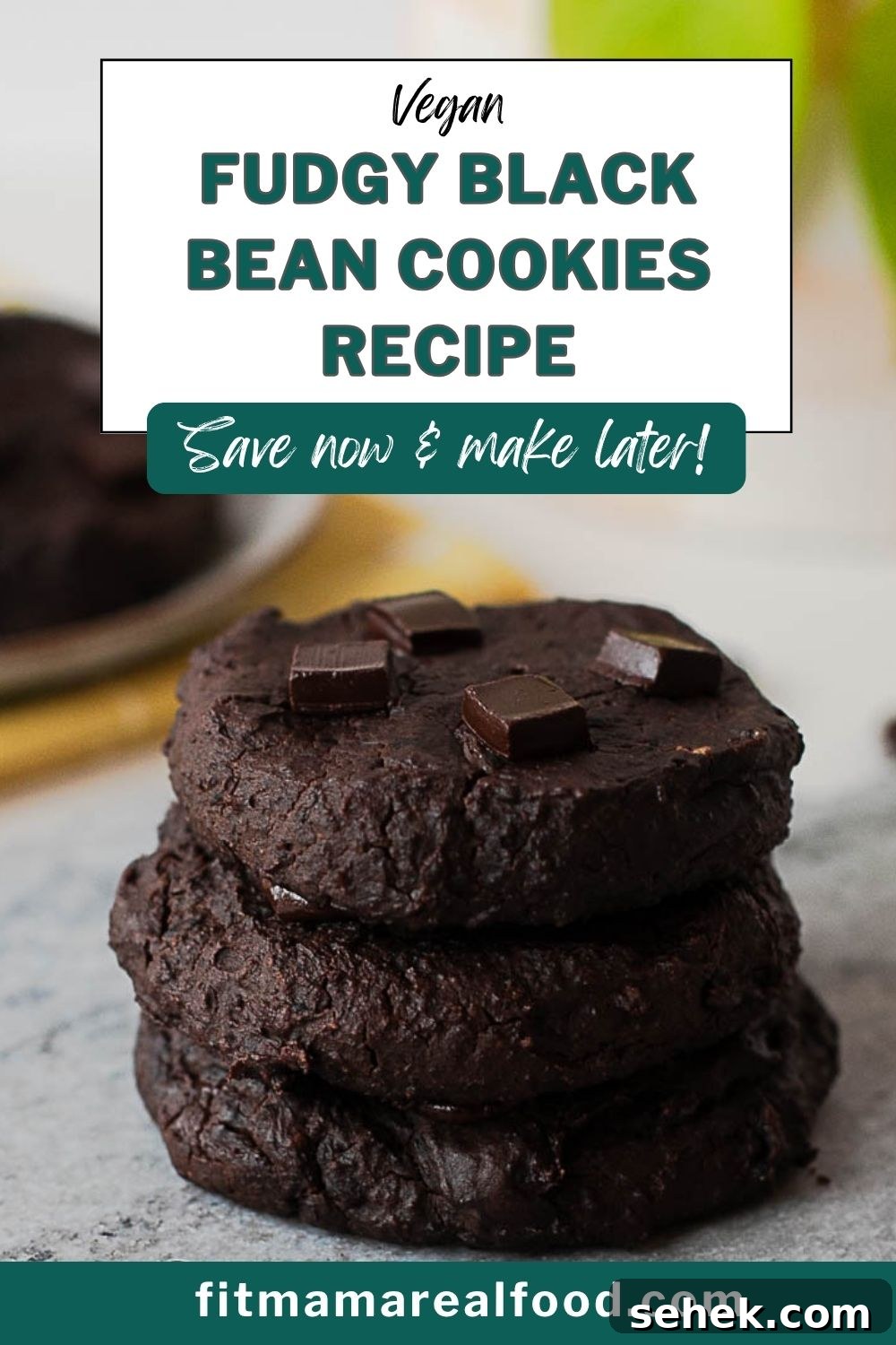 Fudgy Flourless Black Bean Cookies — Vegan Chocolate Treats 12 Easy Black Bean Cookies (Tastes Like Brownies!)