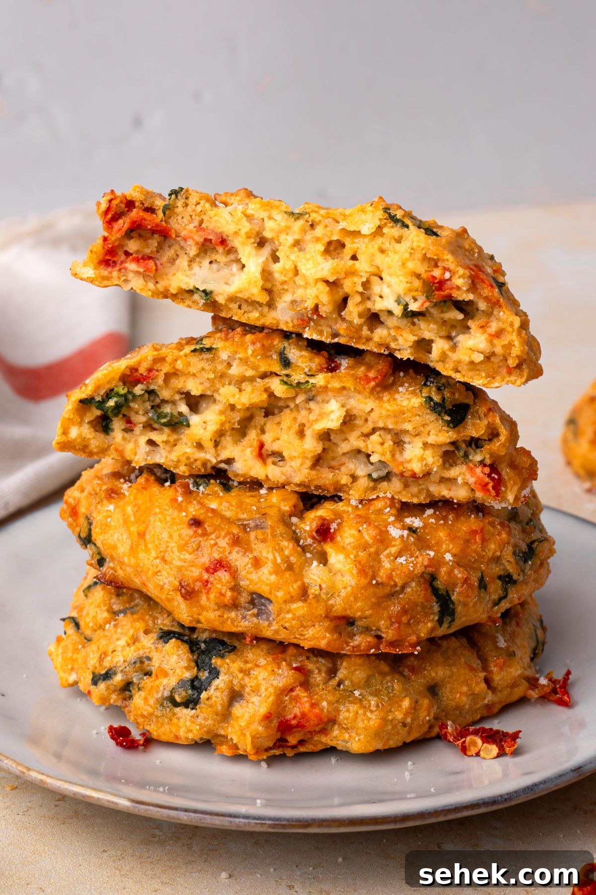 21 High-Protein Snack Ideas for Kids on Sports Teams 3 High Protein Sun-Dried Tomato Biscuits