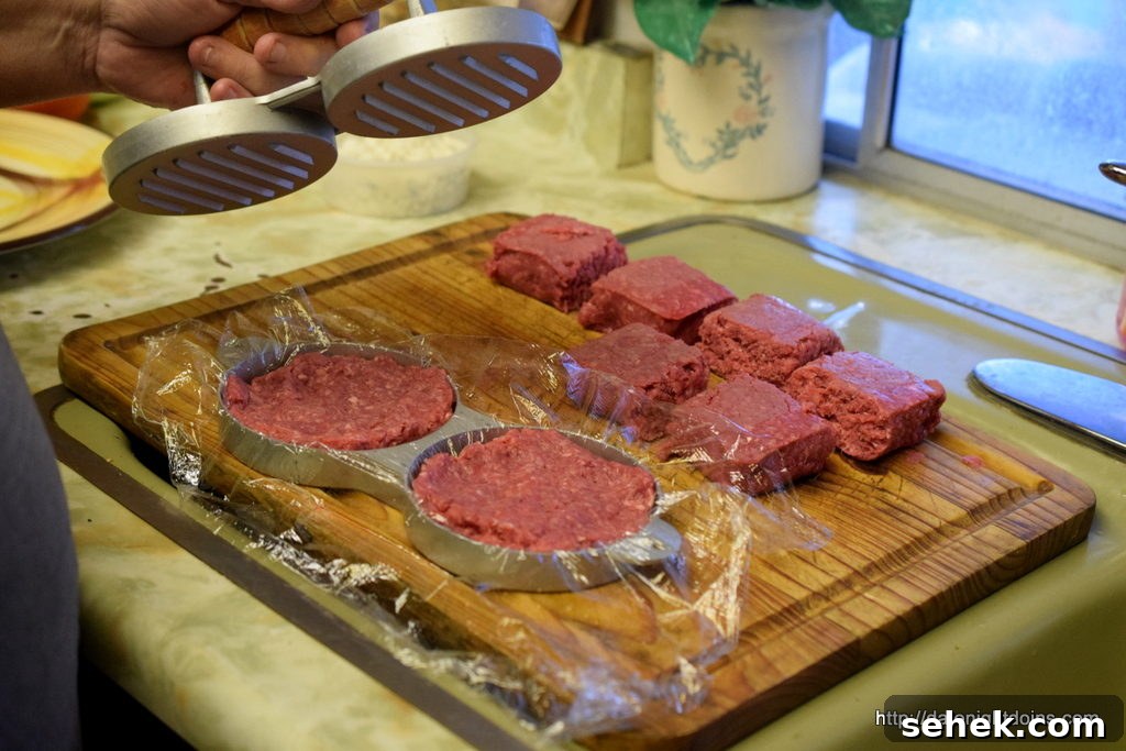 Blue Bison Burgers: Juicy Gourmet Bison Burger Recipe 5 Form your Patties