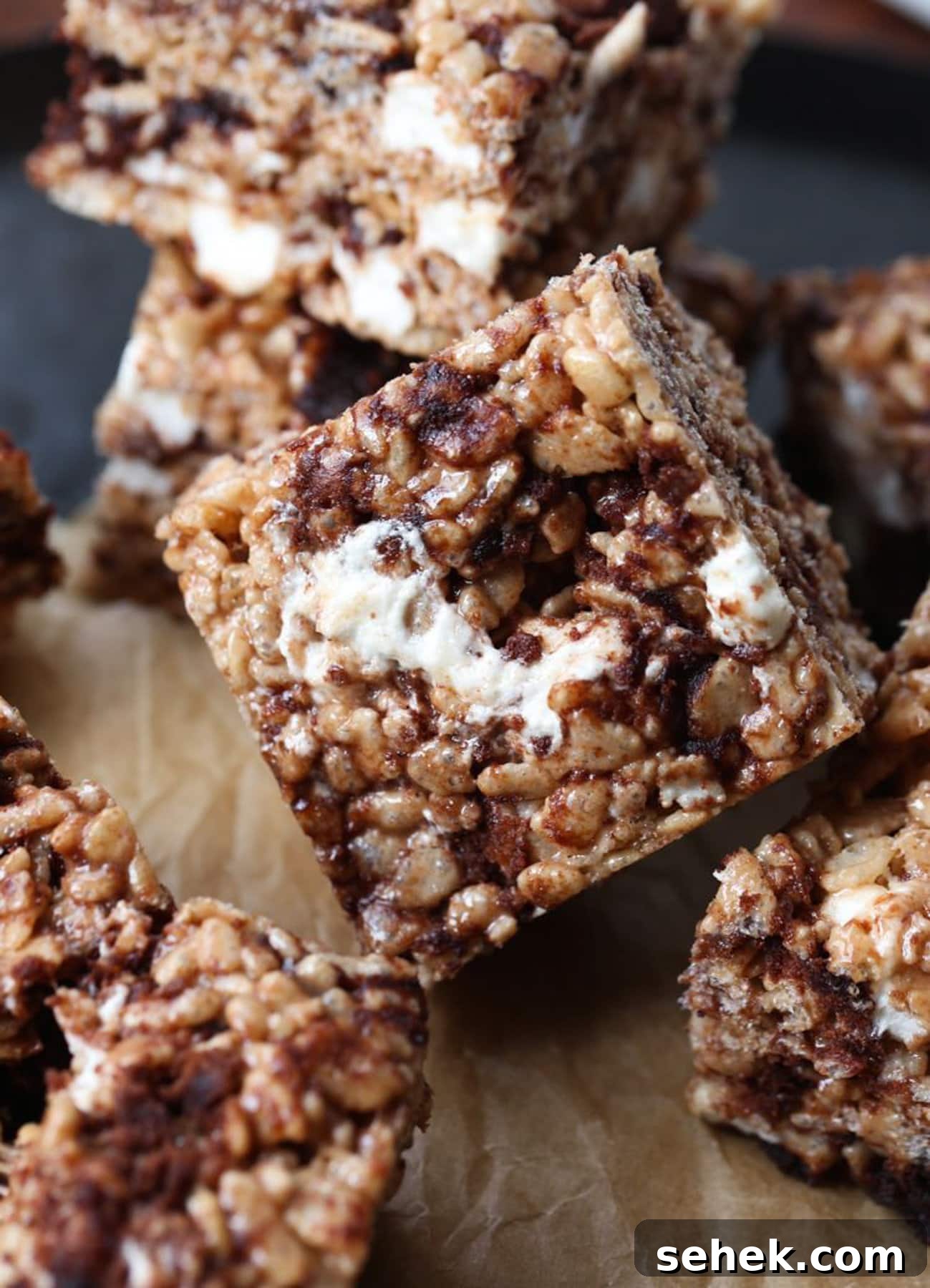 Brownie Batter Krispie Treats Brownie Batter Krispie Treats is an easy crispy treat recipe