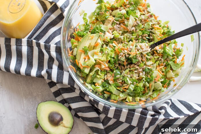 Farmhouse Chopped Chicken Salad with Creamy Herb Dressing 7 Farmhouse Chicken Chopped Salad ready to serve.