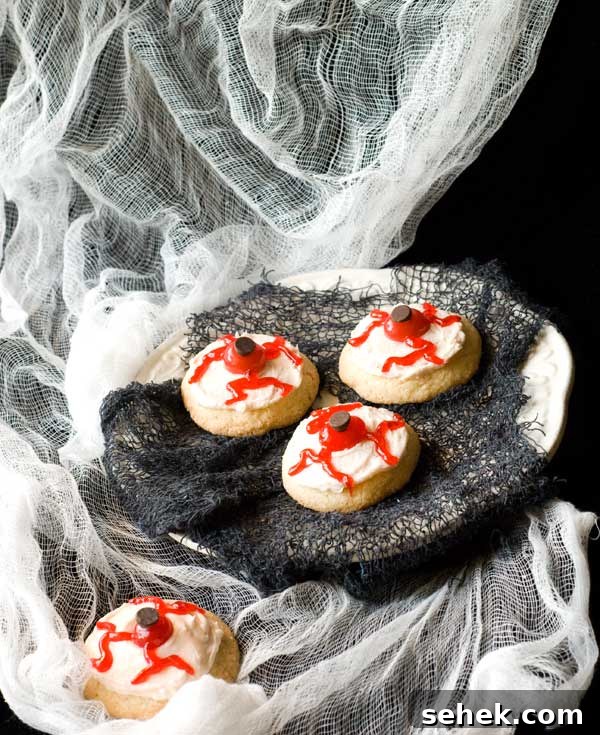 Gluten-Free Vampire Eyeball Cookies: Spooky Halloween Recipe 2 Gluten Free Eyeball Cookies
