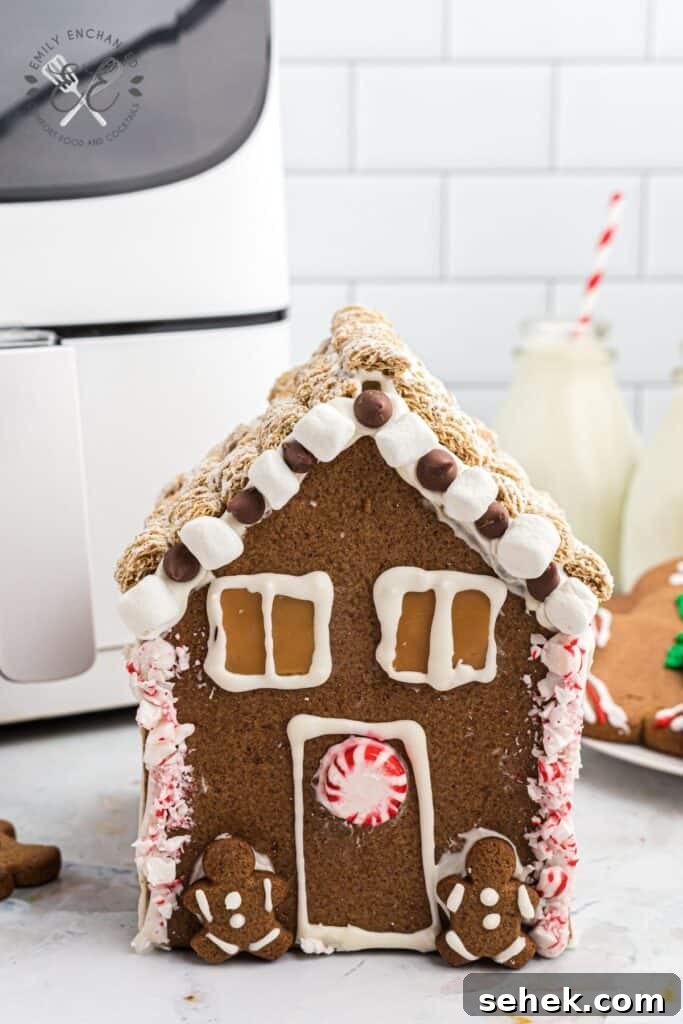 Air Fryer Gingerbread House