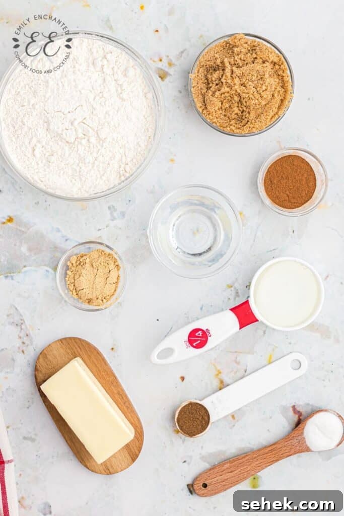 Gingerbread House Ingredients
