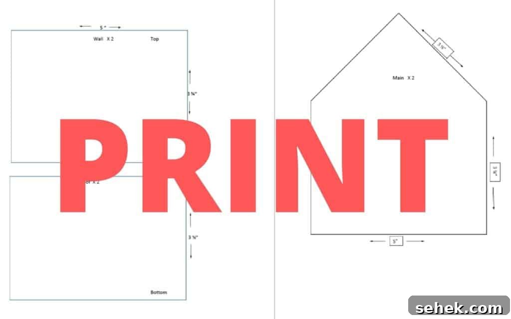 Gingerbread House Template