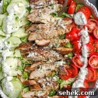 Chicken Shawarma Salad Recipe: Flavorful Middle Eastern Chicken Bowl 2 img 7990 7