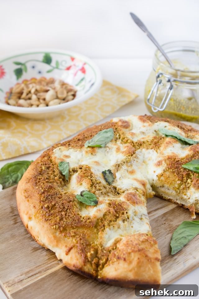 Pistachio Pesto Pizza Recipe — Crispy Thin-Crust Pie 4 Pistachio Pesto Pizza