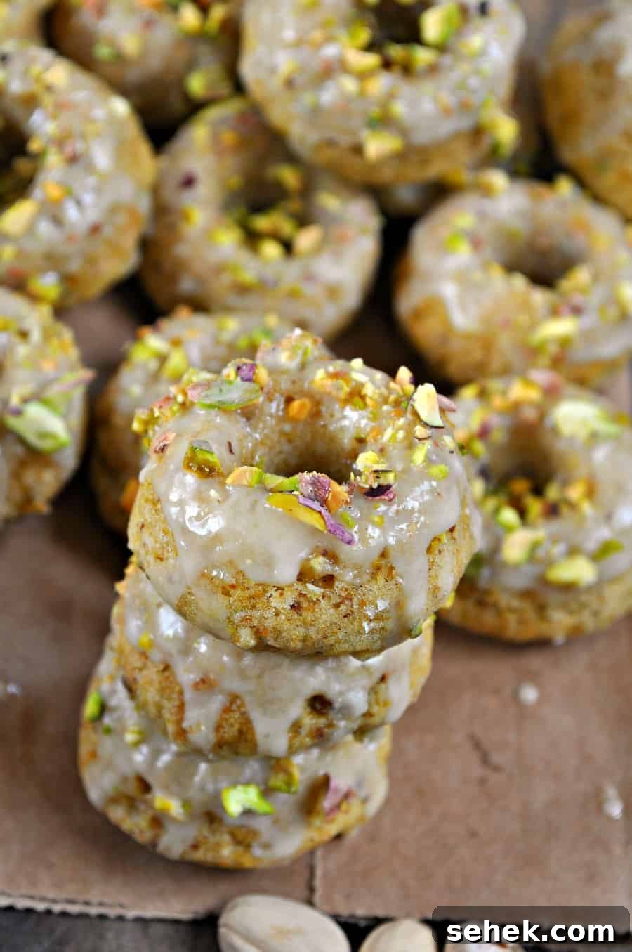 Vegan Orange Pistachio Baked Donuts Recipe 6 img 824 5