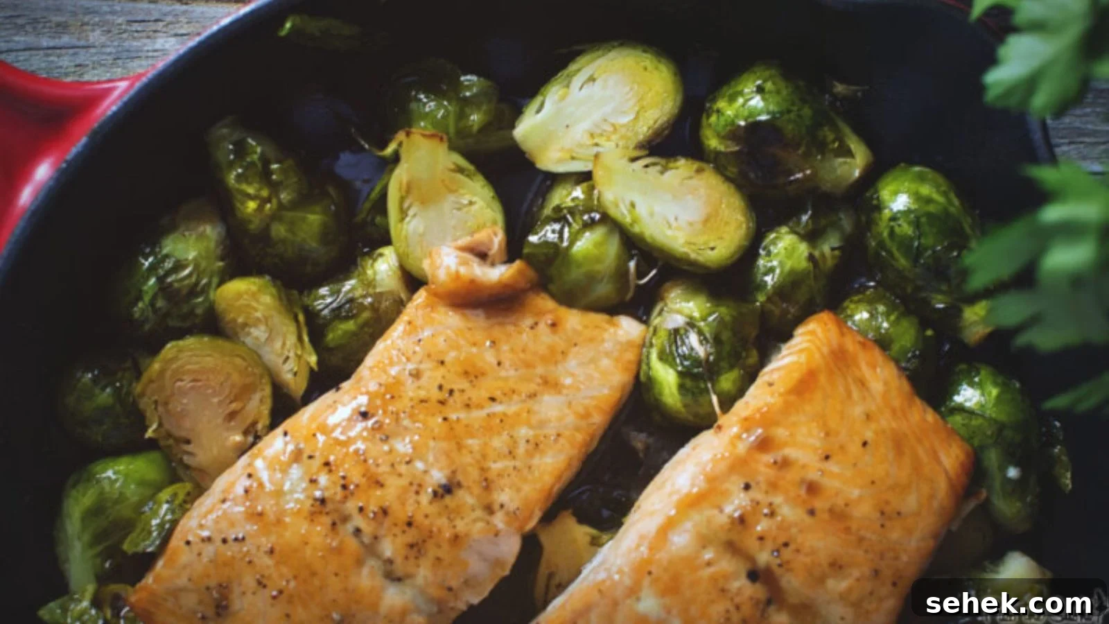 15 Quick Weeknight Dinners to Save You Time and Stress 6 Salmon roasted with maple glaze and golden crust.