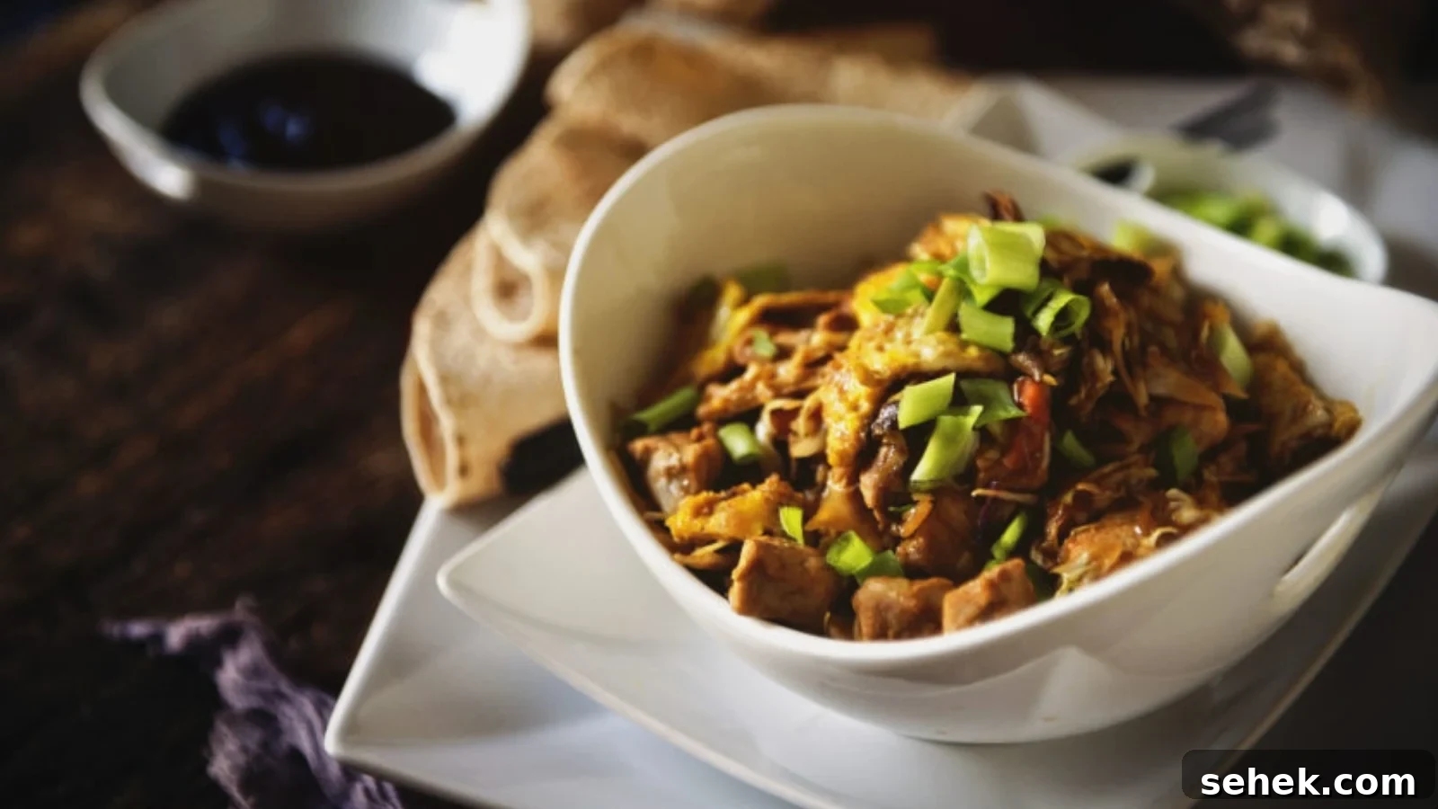 15 Quick Weeknight Dinners to Save You Time and Stress 8 Moo shu pork sautéed with cabbage and served with warm wrappers.