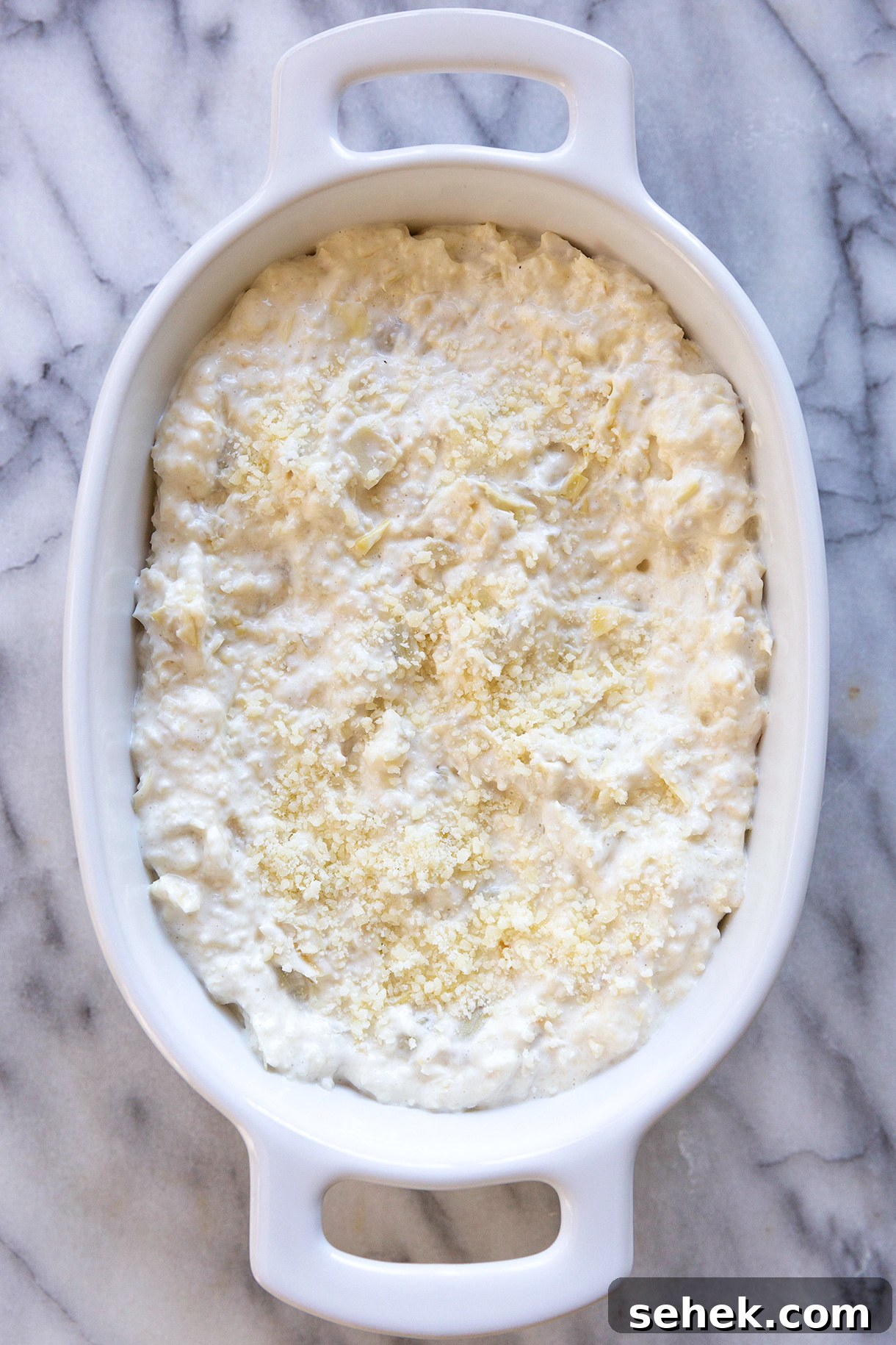 Creamy 3-Ingredient Artichoke Dip Recipe 3 making artichoke dip with 3 ingredients