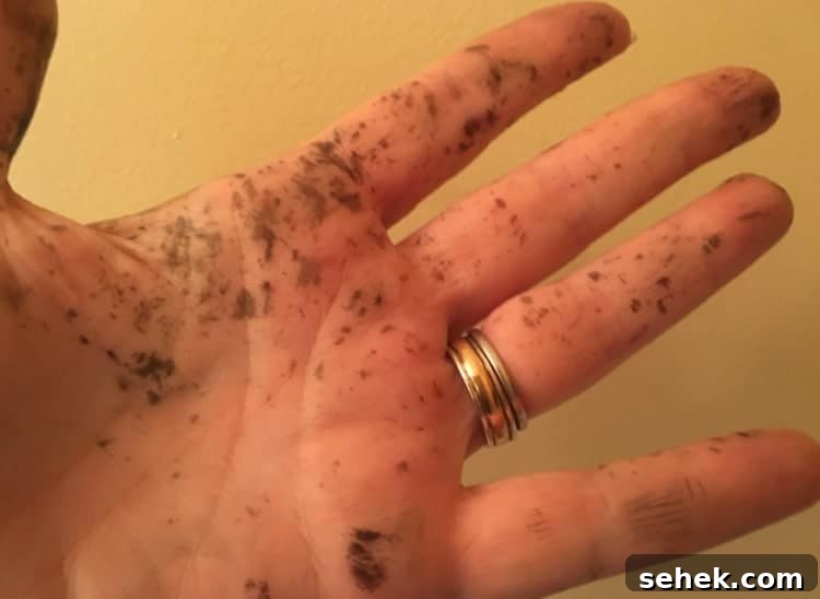 Transfer Photos to Wood: Step-by-Step Photo Transfer Guide 5 Ink all over my hands.