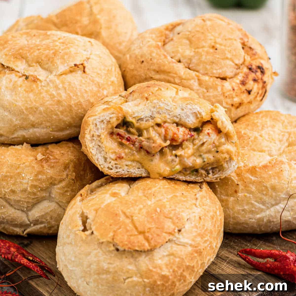 28 Delicious Sides to Serve with Jambalaya 14 close up of a crawfish pistolette