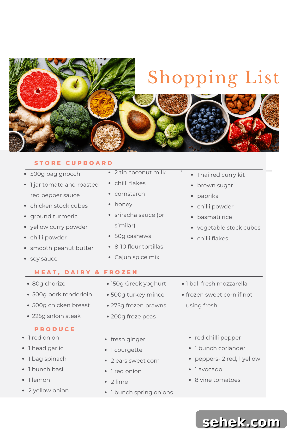 Aldi Meal Plan: Budget-Friendly Recipes + Free Shopping List 4 Aldi shopping list