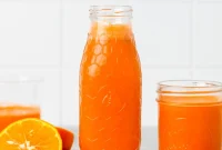 Carrot, Apple and Orange Juice with Ginger