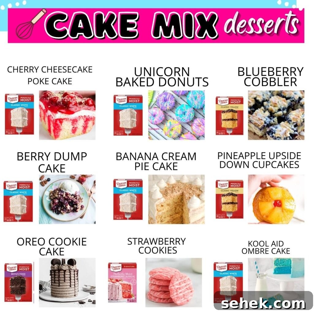 45+ Creative Cake Mix Recipes for Any Occasion 2 cake mix dessert recipes