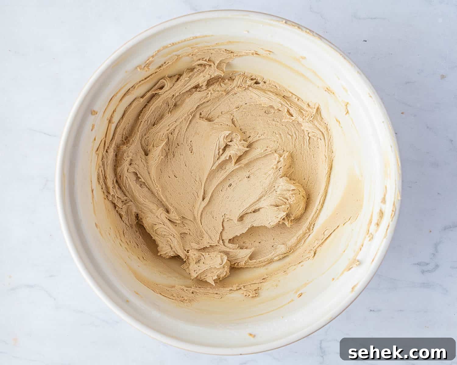 Vegan Gluten-Free Coffee and Walnut Cake Recipe 12 Step 8, the finished buttercream.