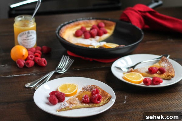 Lemon Raspberry Dutch Baby Pancake Recipe 6 Lemon Raspberry Dutch Baby-11