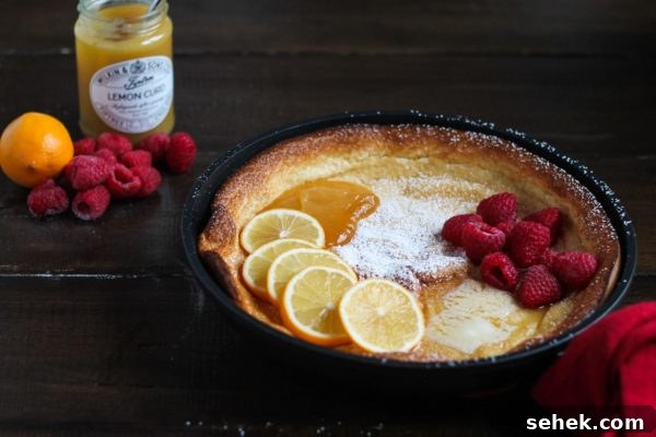 Lemon Raspberry Dutch Baby Pancake Recipe 7 Lemon Raspberry Dutch Baby-3