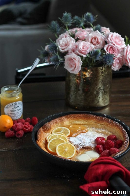 Lemon Raspberry Dutch Baby Pancake Recipe 9 Lemon Raspberry Dutch Baby-2
