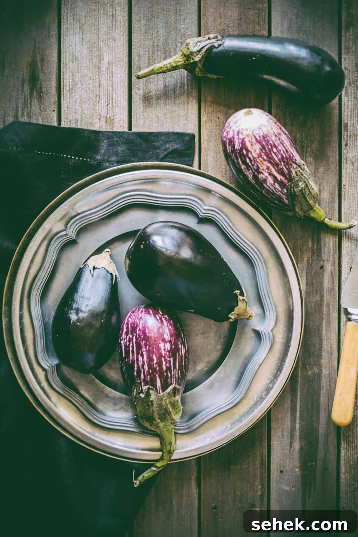 Eggplants roasted and ready to stuff eggplants