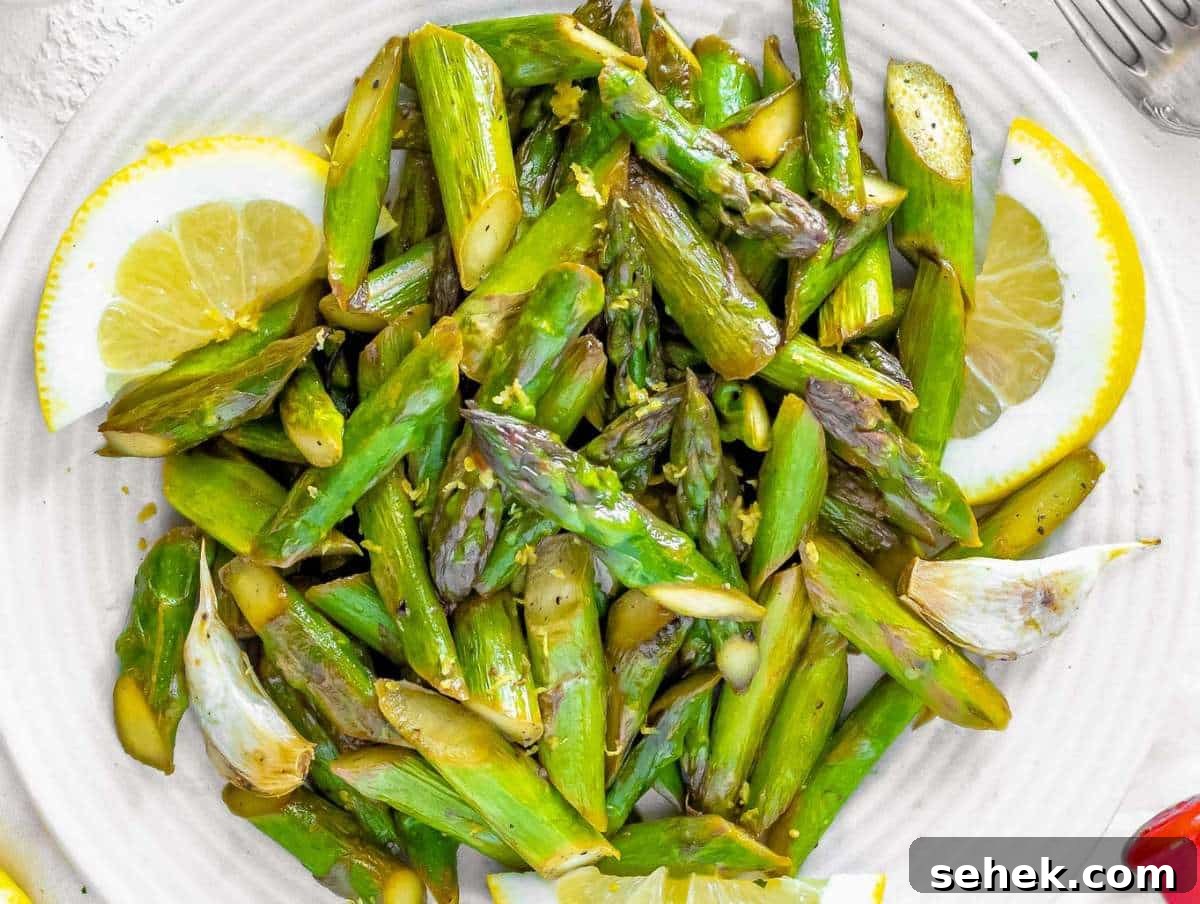 How to Cook Asparagus: Roasting, Sautéing and Steaming Tips 3 Sauteed asparagus after cooking.