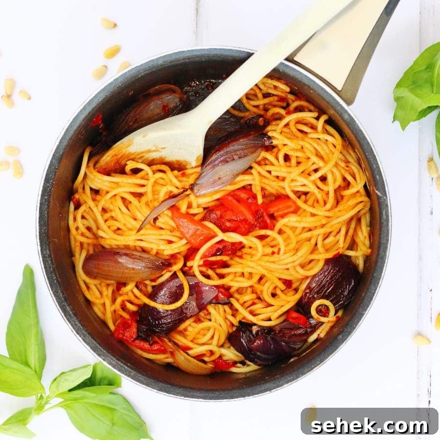 Creamy Chorizo Pasta - Quick Weeknight Dinner 7 Harissa pasta with roasted vegetables