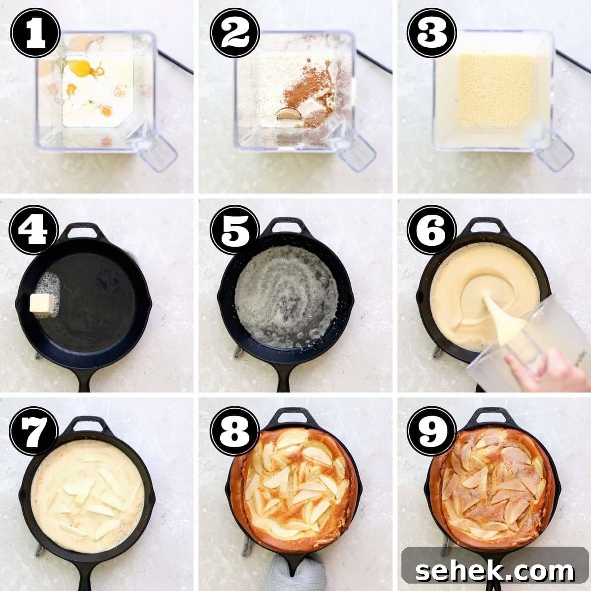 Great-Grandma's Cinnamon Apple Dutch Baby Recipe 5 how to make an apple dutch baby visual guide