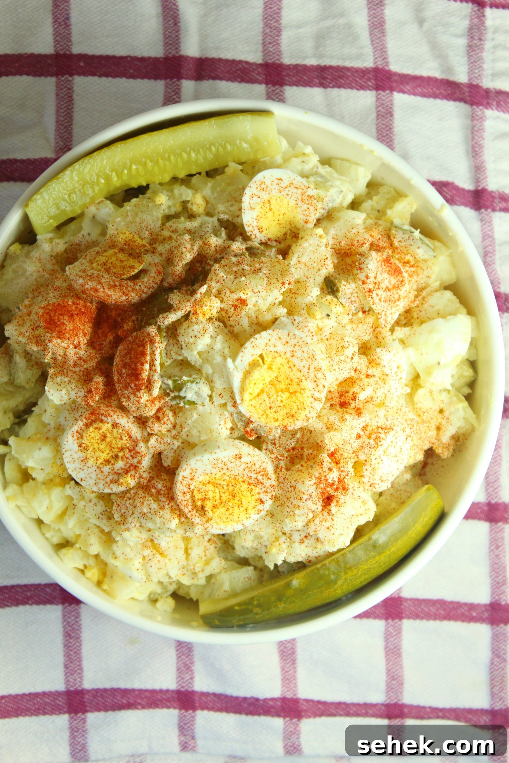 Tangy Dill Pickle Potato and Egg Salad 3 Potato salad with dill pickles