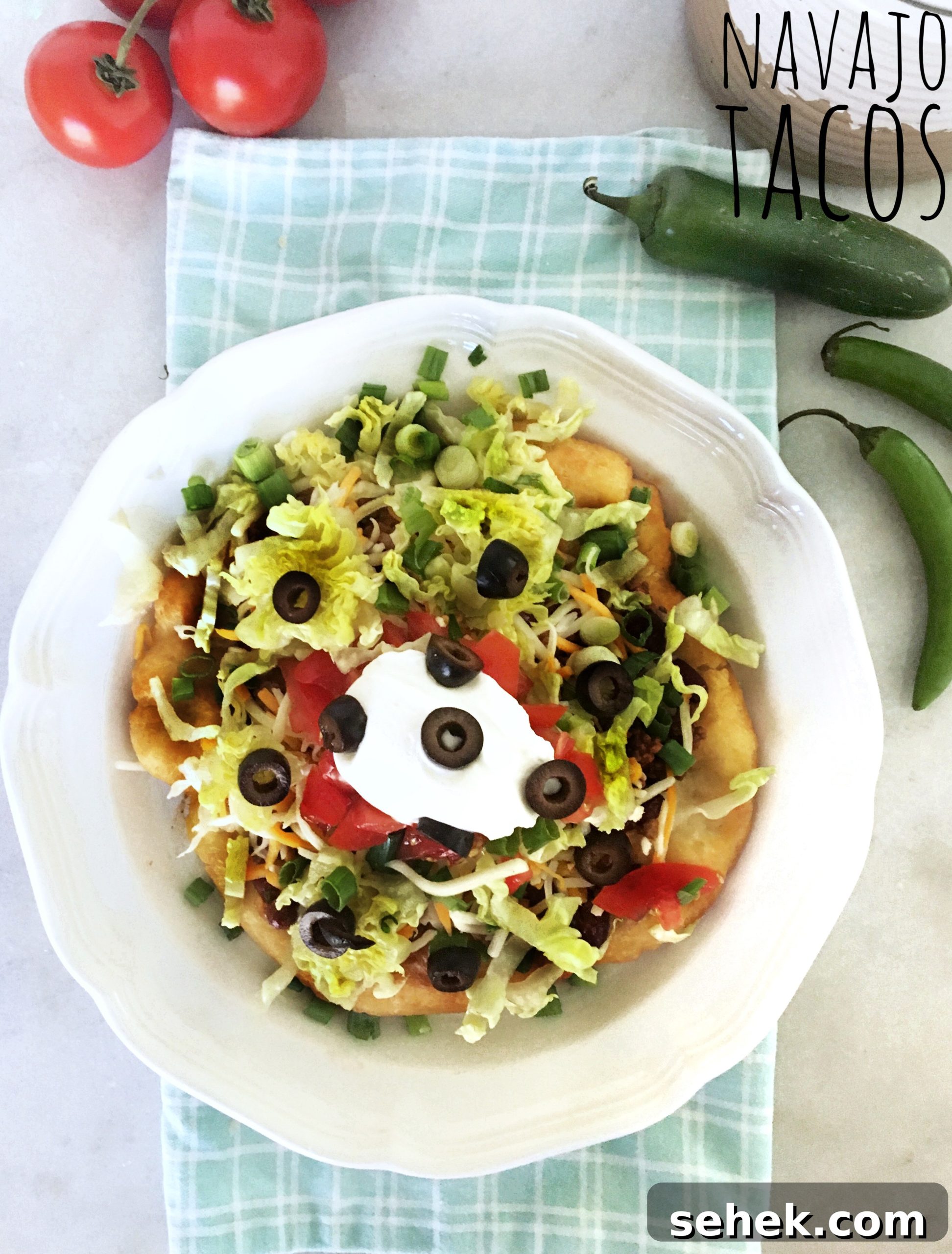 Authentic Navajo Tacos: Indian Frybread Taco Recipe 2 Navajo Tacos Title